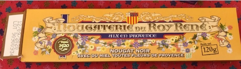 Nougat noir avec du miel toutes fleurs provence