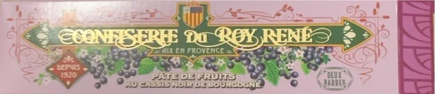 Pâte de fruits au cassis noir de bourgogne