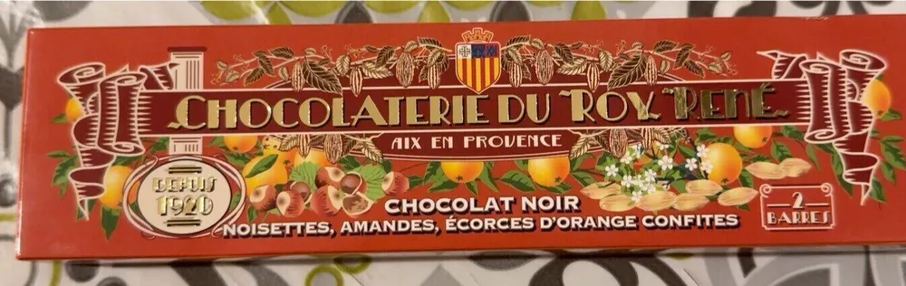 Barres praliné chocolat noir