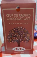 Oeuf de pâques Chocolat Lait et sa garniture