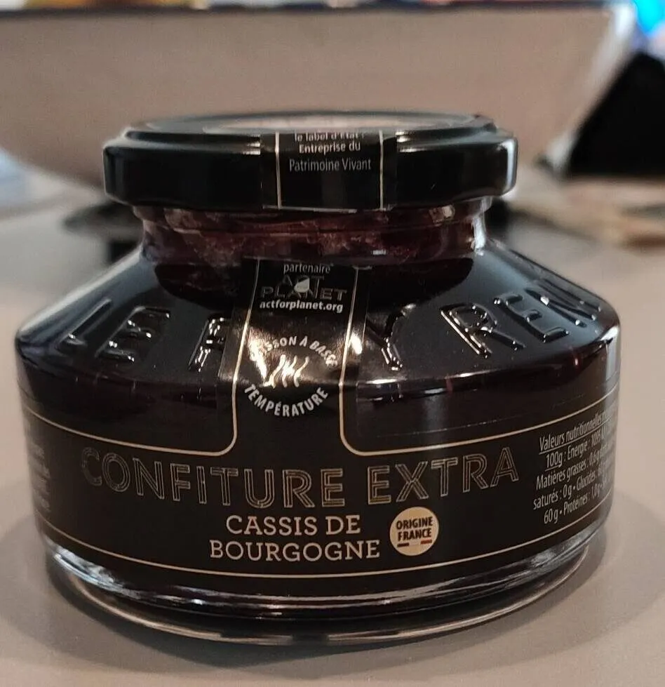 Confiture extra cassis de bourgogne