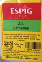 Ail lamelles