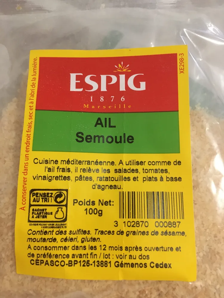 Ail Semoule 100G