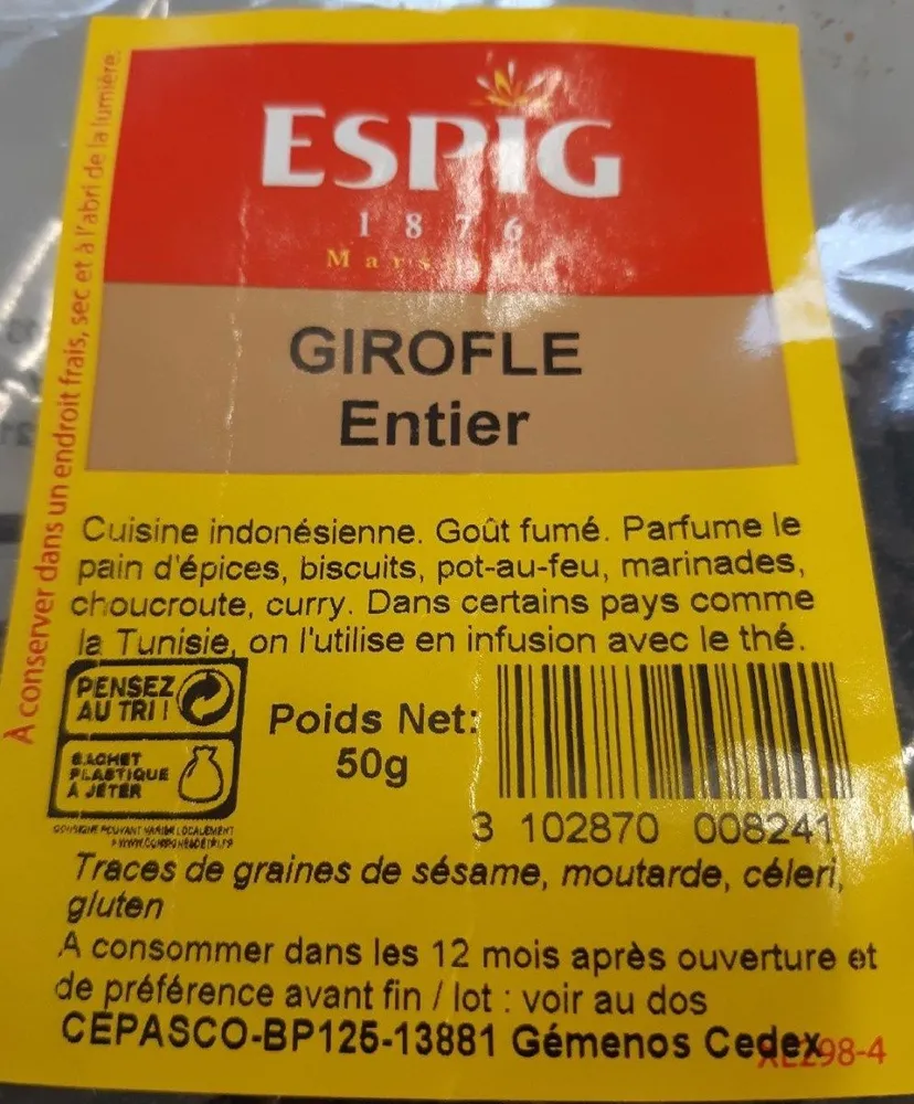 Girofle entier
