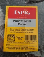 Poivre noir entier