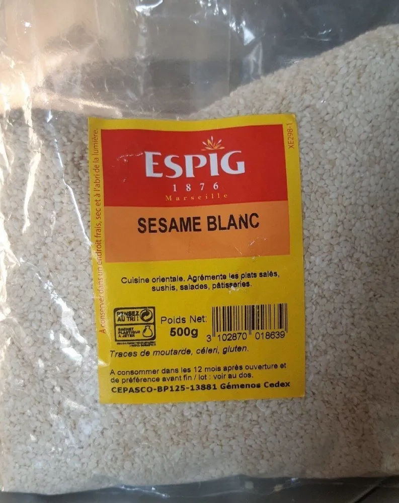 500G Sesame Blanc Cepasco Espig