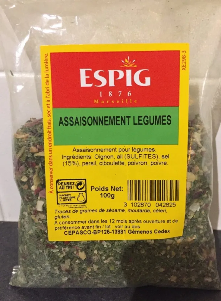 Assaisonnement légumes
