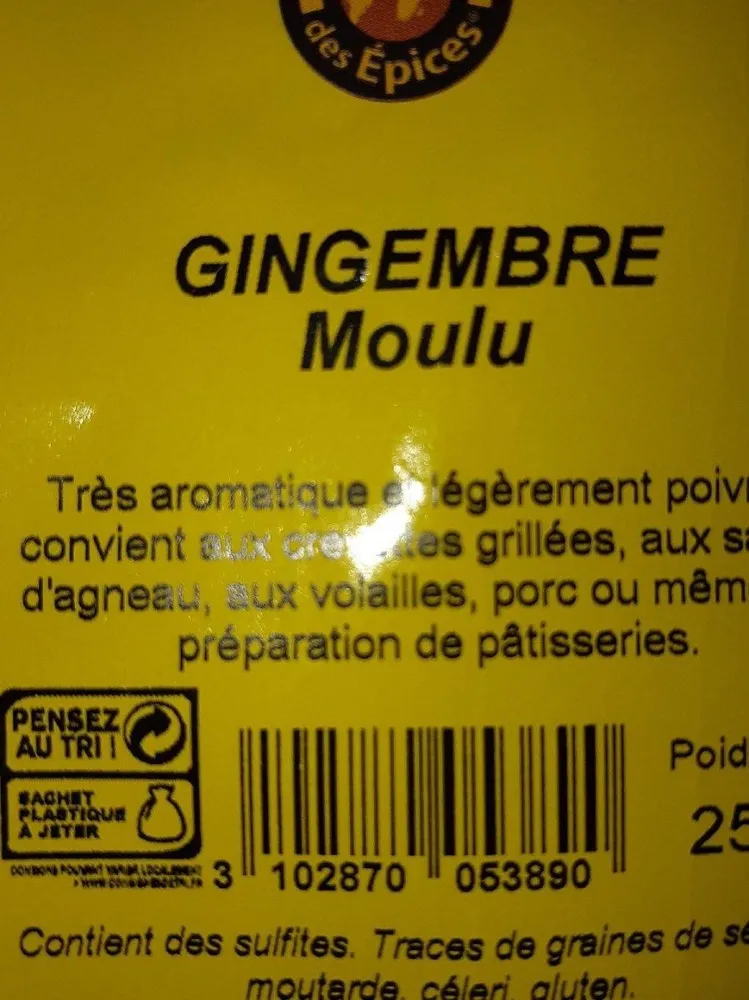 Gingembre moulu