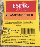 Mélange sauce chien