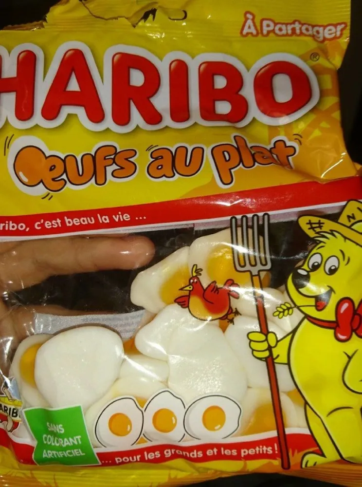 Haribo oeufs au plat