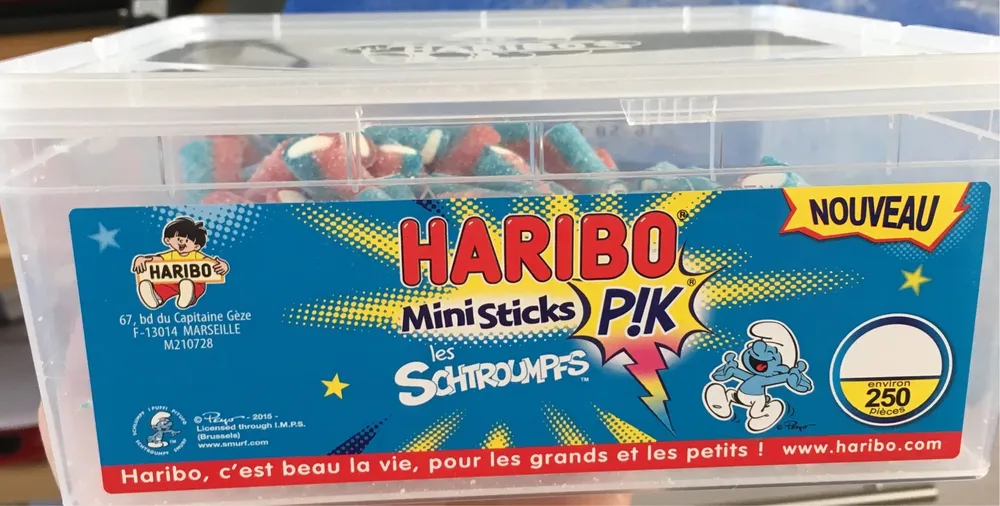 Mini sticks schtroumphs