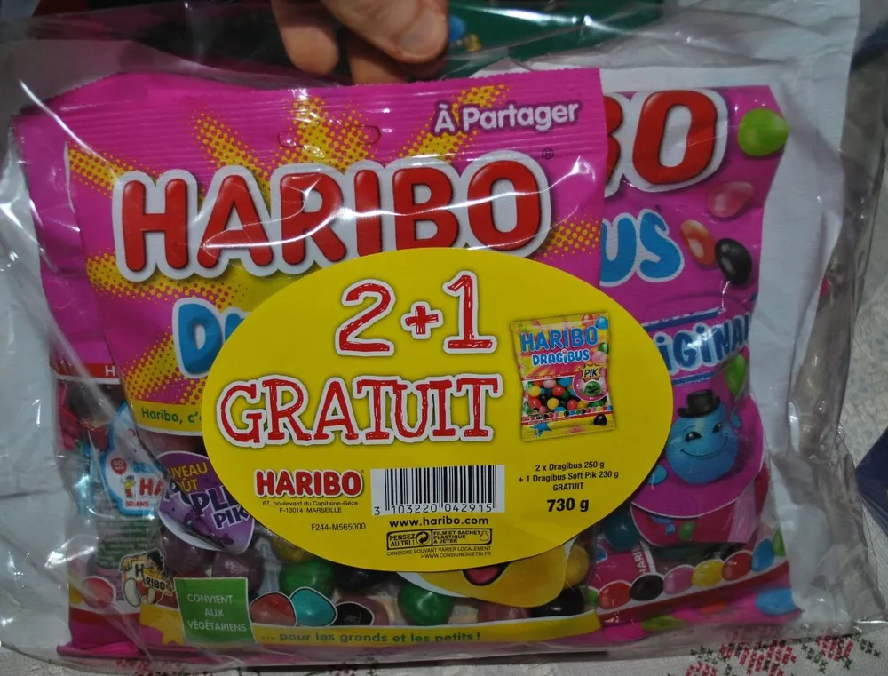 2 Dragibus + 1 Dragibus Pik