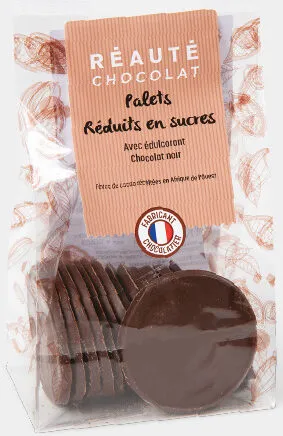 Palets réduits en sucres Chocolat noir