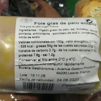 Foie grasa de pato entero