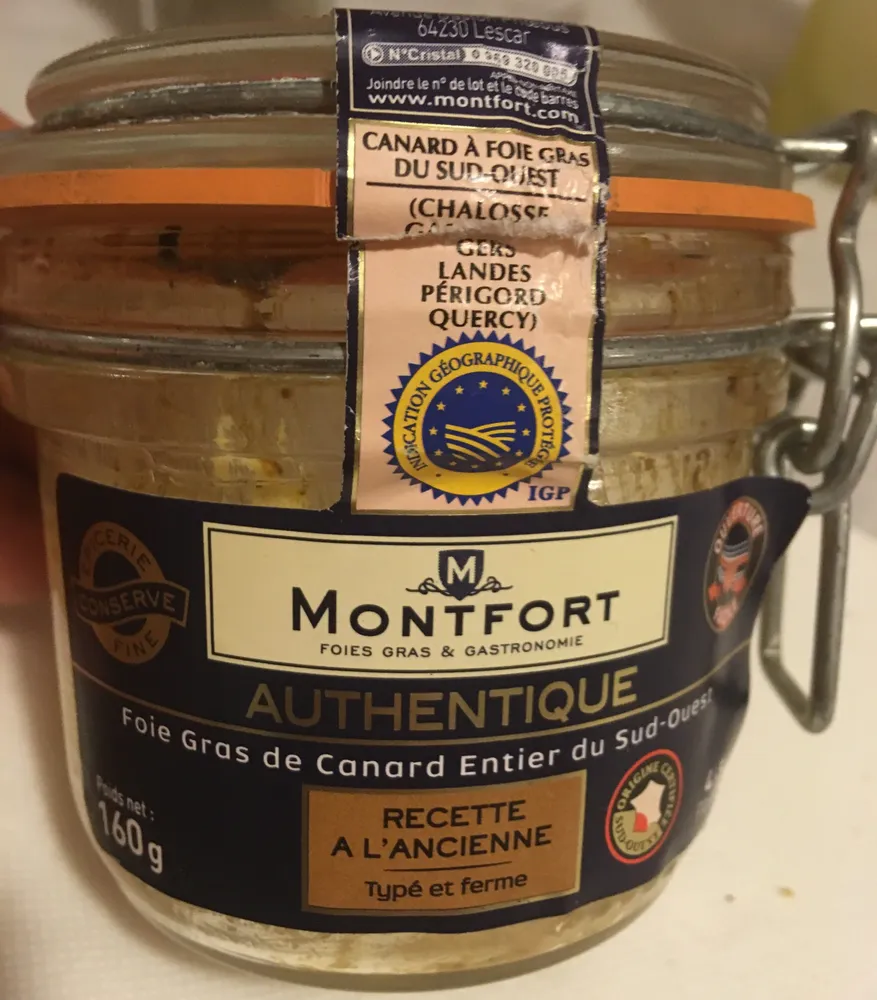 Foie gras de canard entier du sud ouest