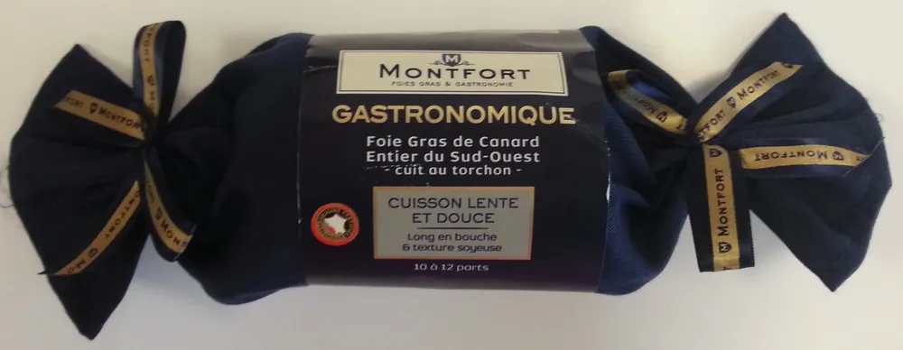 Foie gras de canard entier du Sud-Ouest cuit au torchon