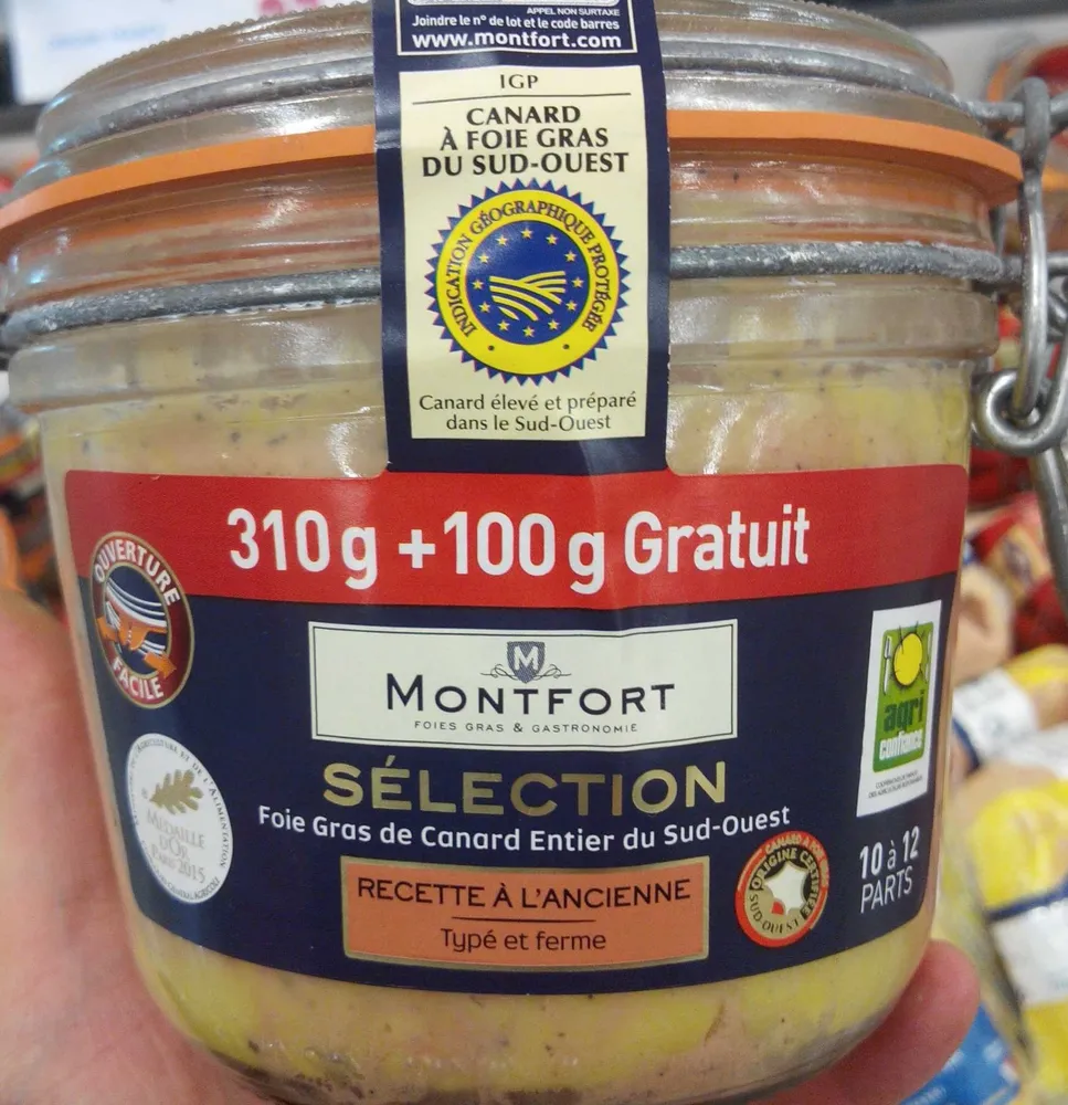 Foie gras de canard entier du Sud-Ouest, recette à l'ancienne