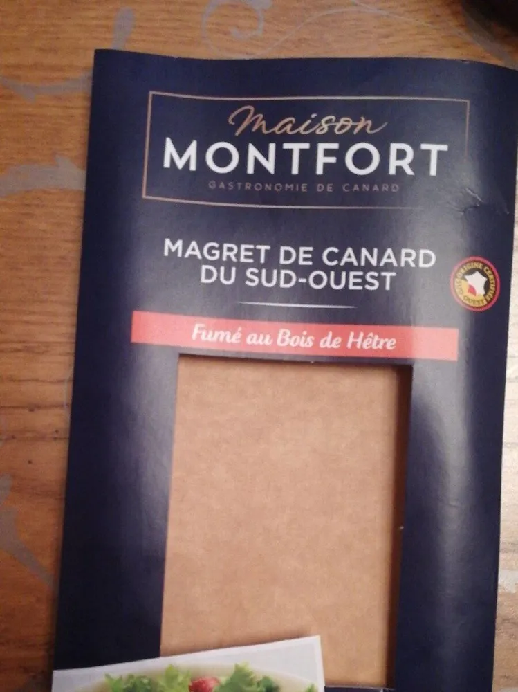 Magret de canard du sud-ouest fumé au bois d'hetre