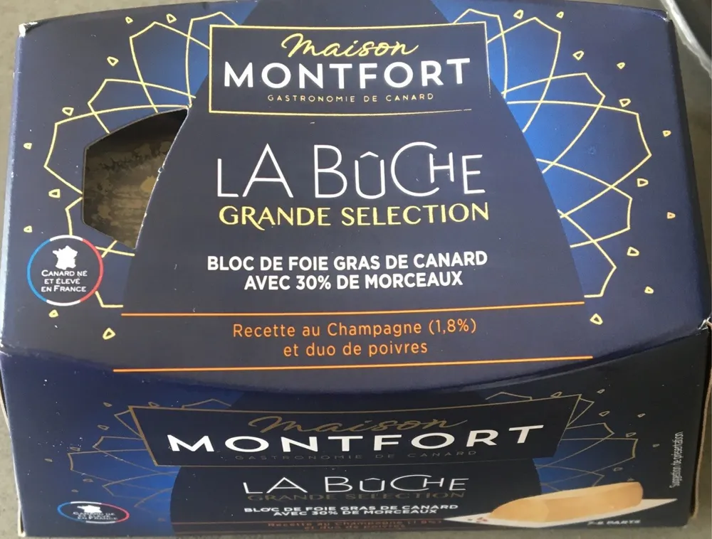 Bloc de foie gras de canard avec 30% de morceaux