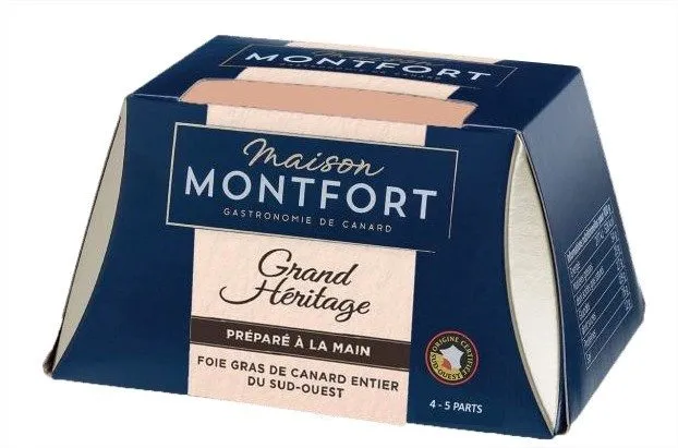 Foie gras de canard  entier préparé à la main