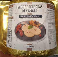 Bloc de foie gras de canard avec morceaux