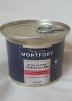 Maison montfort bloc de foie gras de canard