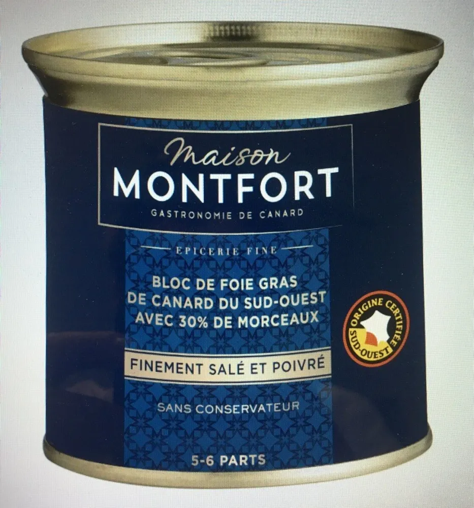 Bloc de foie gras 30% morceaux Excellence