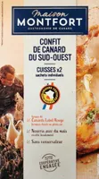 Cuisses de canard confites du sud-ouest x2 Montfort