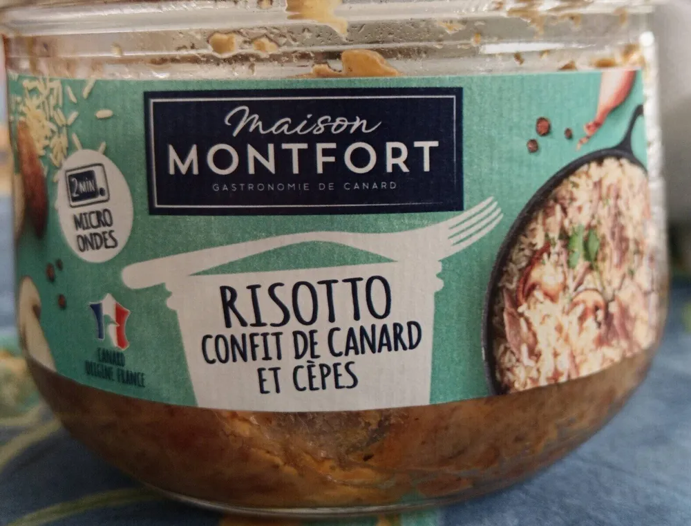 Ristotto au confit de canard et aux cèpes