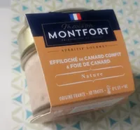 Effiloché de canard confit et foie de canard