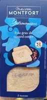 Foie gras de canard entier finement salé et poivré 2 tranches