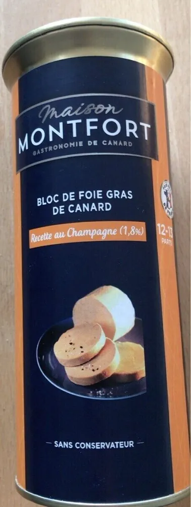 Bloc de fois gras au Champagne
