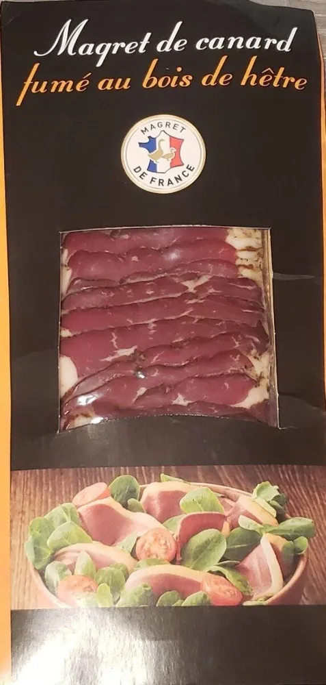 Magret de canard fumé au bois de hêtre