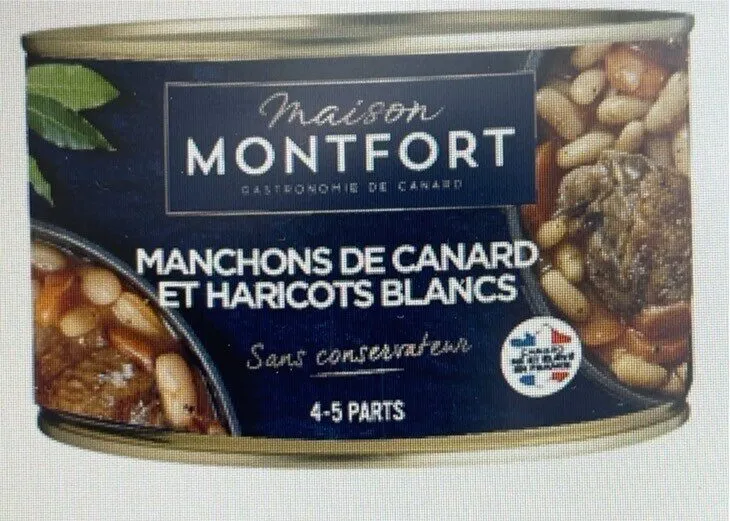 Haricots blancs et manchons de canard confits