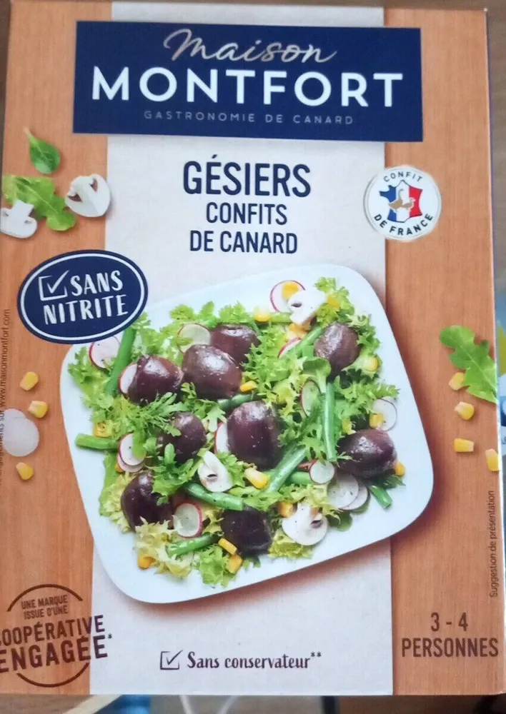 Gésiers confits de canard