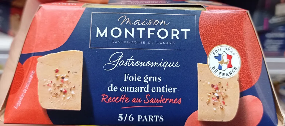 Foie gras de canard entier au Sauternes