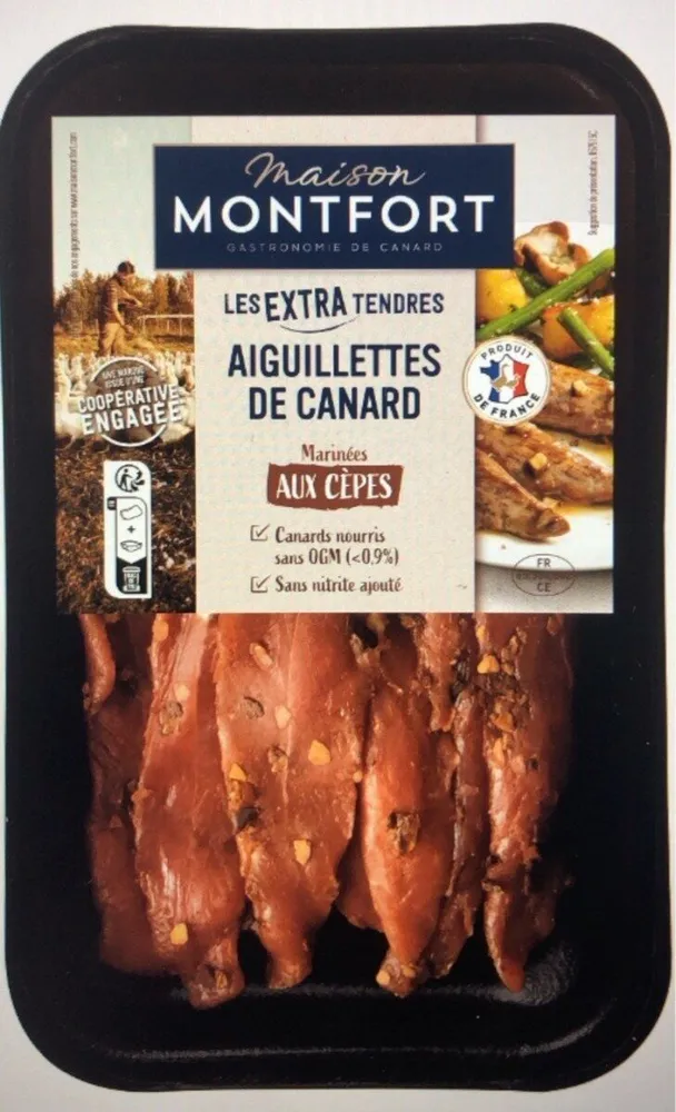 Aiguillettes de canard marinées aux cèpes