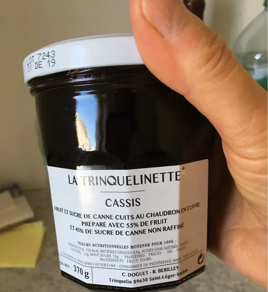 Confiture cassis