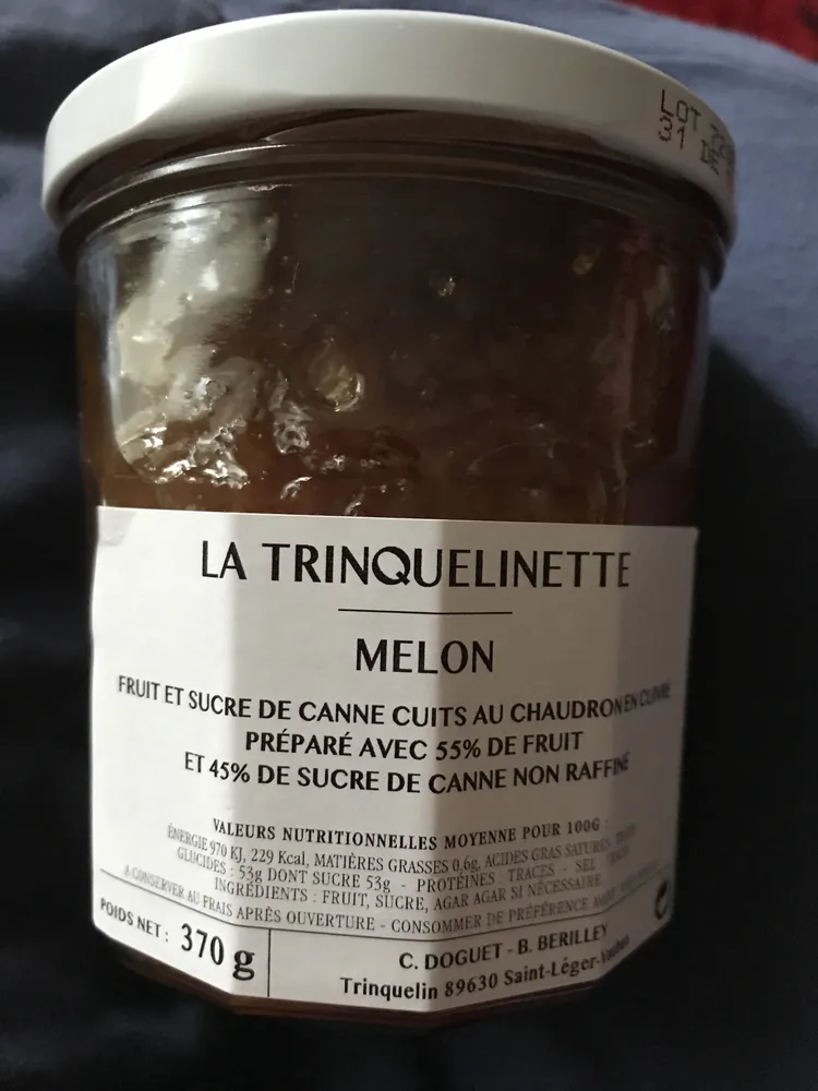 Melon - Fruit et sucre de canne cuit au chaudron en cuivre
