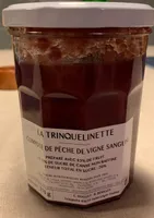 Compote de peches de vigne sanguine