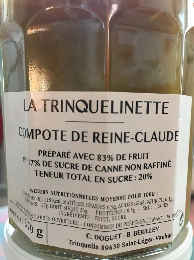 Compote de reine-claude