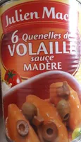 6 quenelles de volaille sauce madere