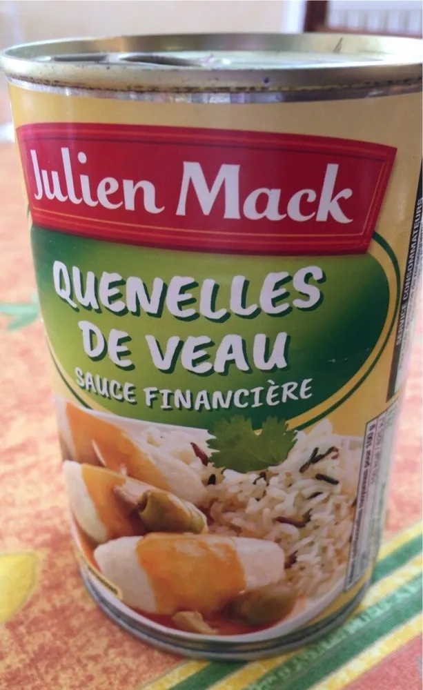 Quenelle de veau sauce financière