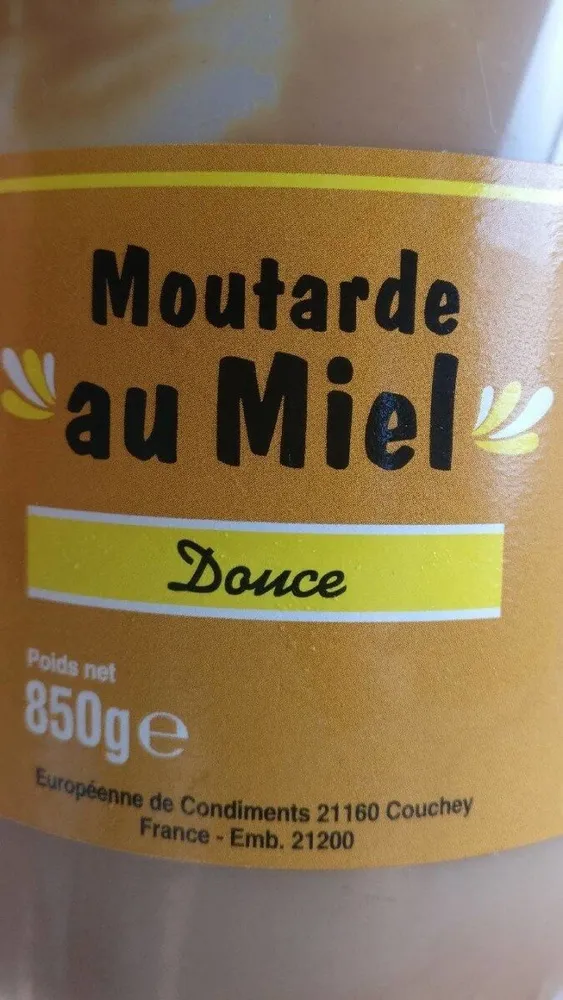 Moutarde au miel, douce