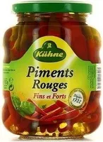 Kuhne piments rouges 165 g net egoutte