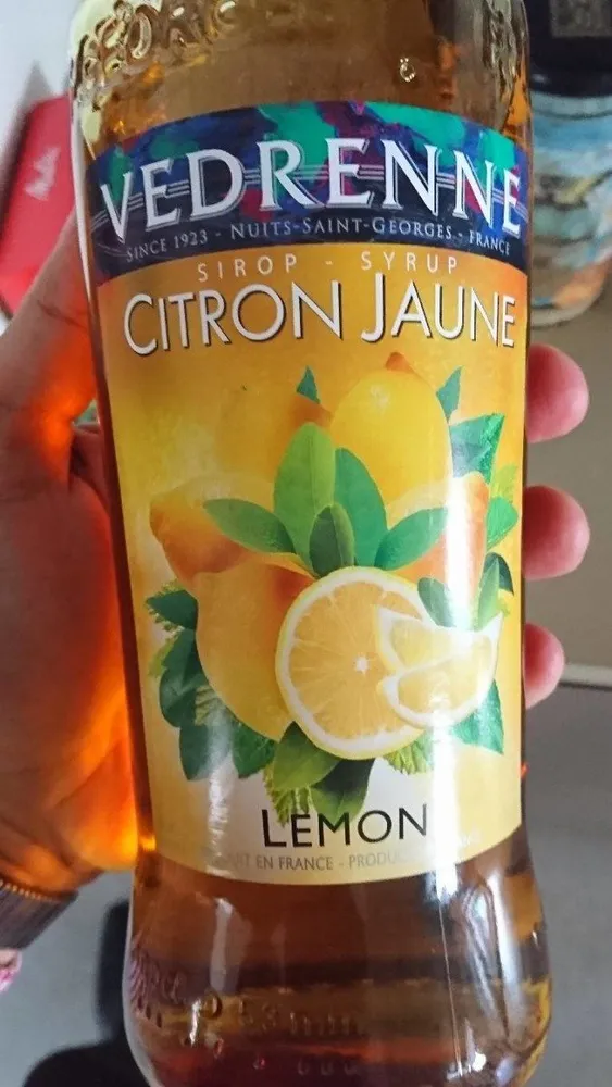 Sirop de citron jaune