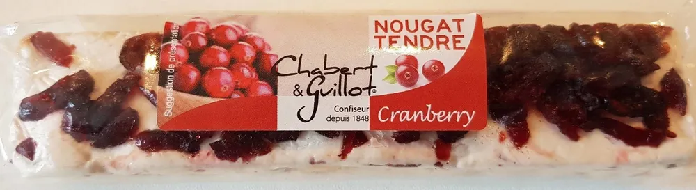Nougat tendre cranberry