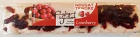 Nougat tendre cranberry