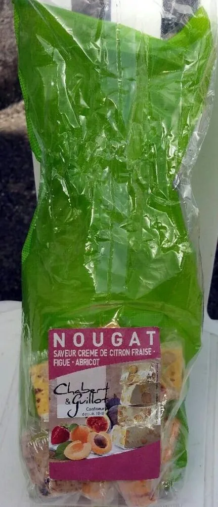 Nougats saveur crème de citron fraise - figue - abricot