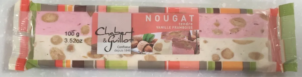 Nougat tendre vanille framboise